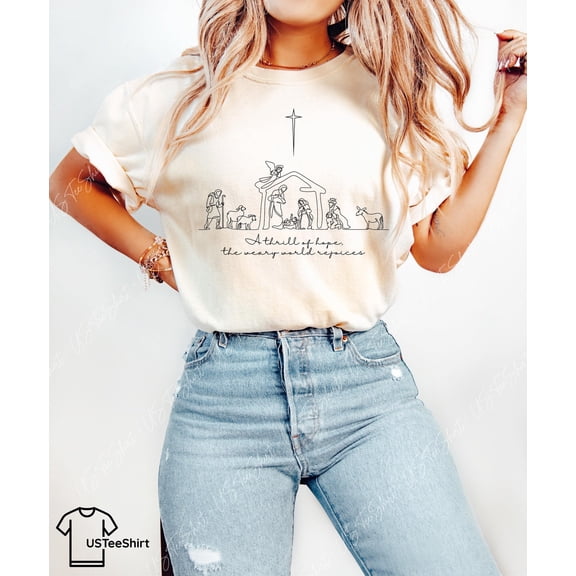 Velto Christian happy holiday Shirt, Nativity Scene Shirt, happy holiday Nativity Shirt, True Story Nativity, Religious happy holiday Gifts All Size S-5XL