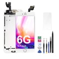thumbnail image 1 of Screen Replacement for iPhone 6 - Lcd Replacement Kit & Digitizer Display Full Aassembly for iPhone 6 4.7 Inch Model A1549 A1586 A1589 with Repair Tools（White）, 1 of 1