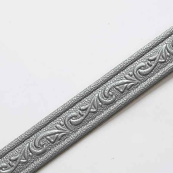 Ikeay Tile Stickers,Wall Trim Line Skirting Border 3D Pattern Sticker Decorative Self Adhesive Wall Border Strip Foam Molding Trim for Home Baseboard Corner Line Wall Waist Lines Wallpaper