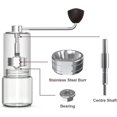 thumbnail image 1 of 6 ajustes de grosor, molinillo de acero inoxidable, capacidad de 30 g, manivela de acero inoxidable, fácil de limpiar, regalo de vacaciones [Clase de eficiencia energética A+++] Plata, 1 of 2
