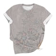 thumbnail image 5 of ATENAR Womens Shirts Casual Shirts Plus Size Printed Tops White M, 5 of 6