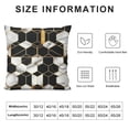 thumbnail image 5 of Pratyus Marble Pattern Geometric Mosaic Print Pillow Covers for Couch, Car, Bedroom - High-Quality 1PC 22x22in, 5 of 5