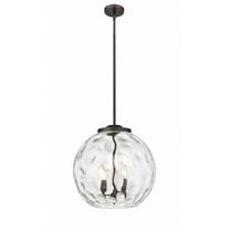 Innovations Lighting - Athens Water Glass - 3 Light Pendant In Industrial