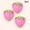 Pink, variant on 3pcs Strawberry Paper Lanterns - Pink Red Hanging Decorations for Birthday Party, Summer Themed Events, Indoor Outdoor Festive Supplies