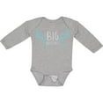 thumbnail image 3 of Inktastic Big Brother, Deer Antlers, Arrow - Blue Gray Boys Long Sleeve Baby Bodysuit, 3 of 5