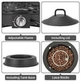 thumbnail image 6 of 20Inch Outdoor Smokeless Propane Fire Pit with Grill Grate &  Lid, 6 of 6
