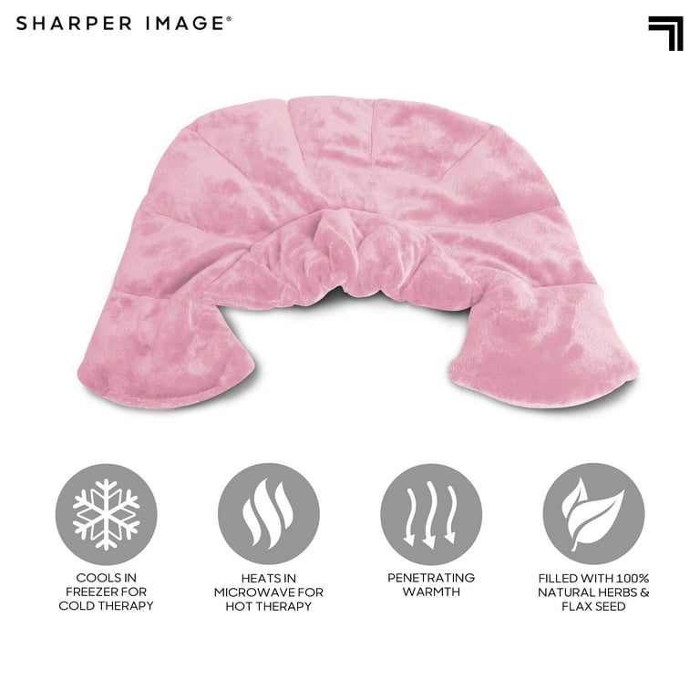 Sharper Image Aromatherapy Neck Wrap, Natural Herb Blend, Pink photo 5