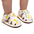 thumbnail image 2 of Weebloom Baby Girl Sandals, Toddler Shoes Soft Sole Non- Toddler Floor Shoes Fruit Cherry Print Sandals Lovely 0-3 Months, 2 of 5