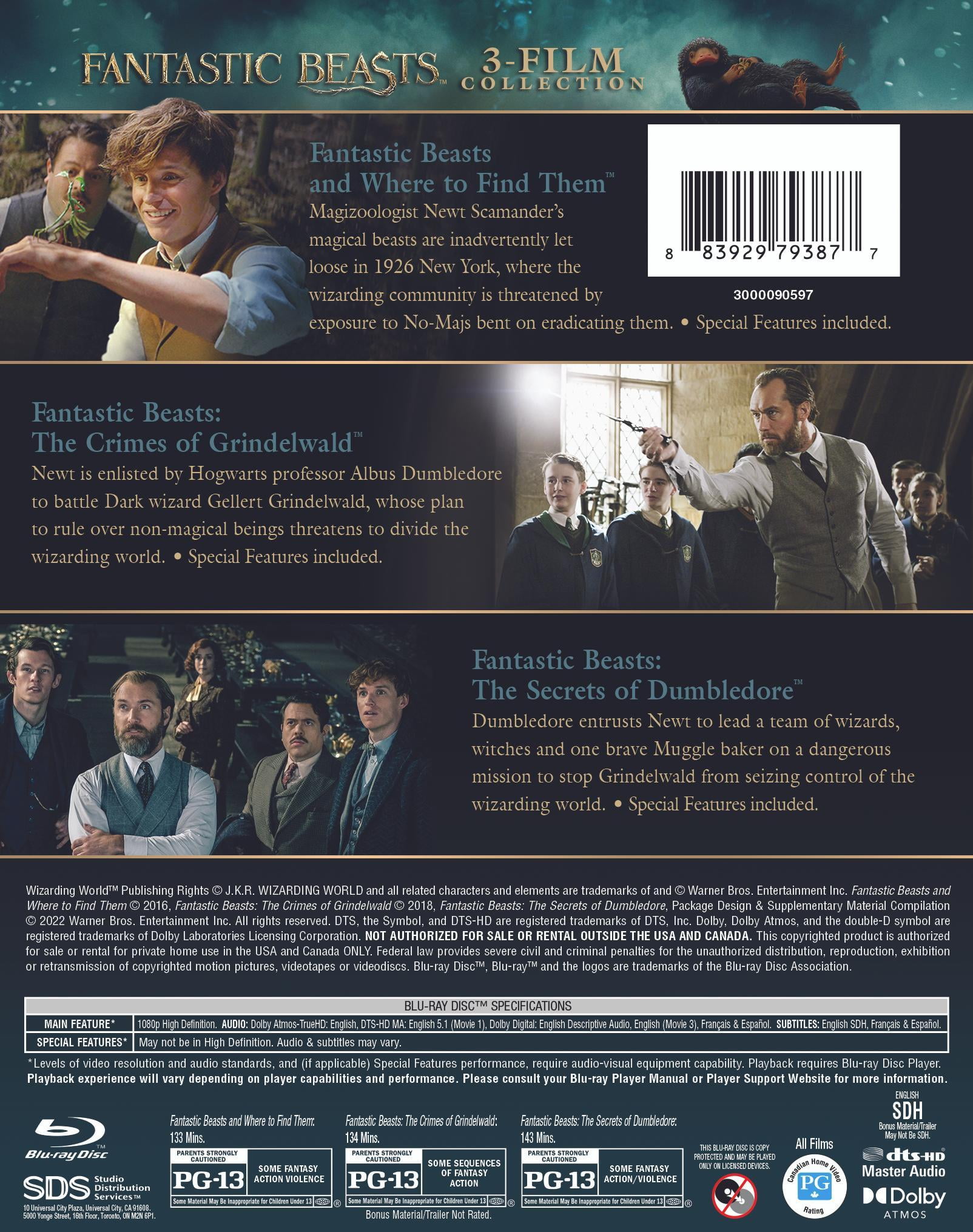 Fantastic Beasts 3-Film Collection (Blu-ray) - Digital Movies 