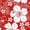 RED, variant on HAPPY BAY Men's Pareo Swim Trunk Surfing Sarong Long Beach Wrap One Size Azure, All Over Floral Summer Vacation Party