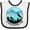 White and Black, variant on Inktastic Glacier National Park Montana Mountains Boys or Girls Baby Bib