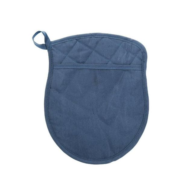 Matelassée Manique Avec Poche (Bleu) - Set of 4