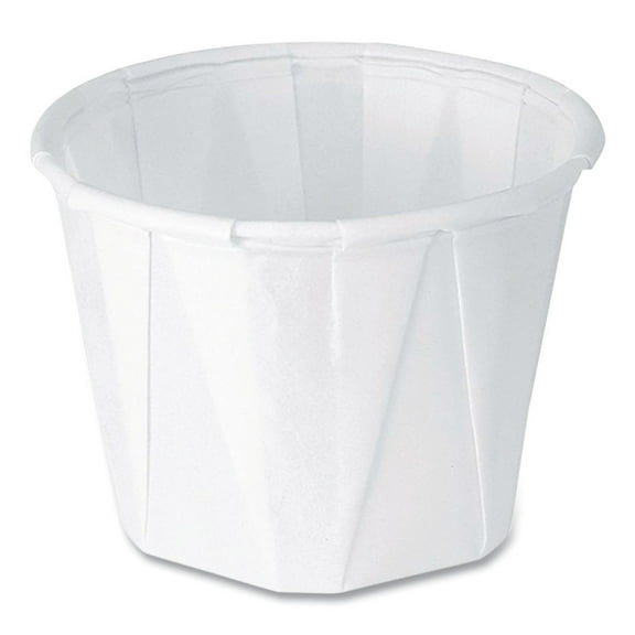 SOLO Paper Portion Cups 1oz White 250/Bag 20 Bags/Carton 100