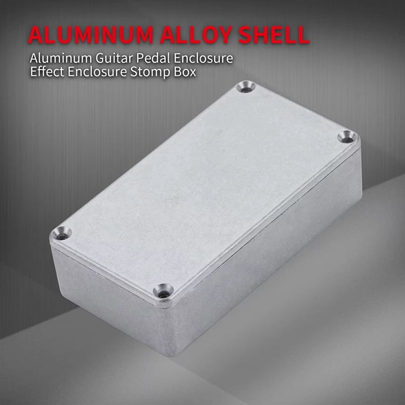 5PCS Guitar Effect Pedal Enclosure 1590B Aluminum Diecast Stomp Box Toggle Switch Box Case