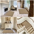 thumbnail image 2 of PURE ERA 2' x 3' Stair Tread Landing Mat Indoor Carpet Doormat Floor Mat Area Rug Self-adhensive Non-slip Back (Khaki Mini Diamond Trellis,24 in.x36 in.), 2 of 6