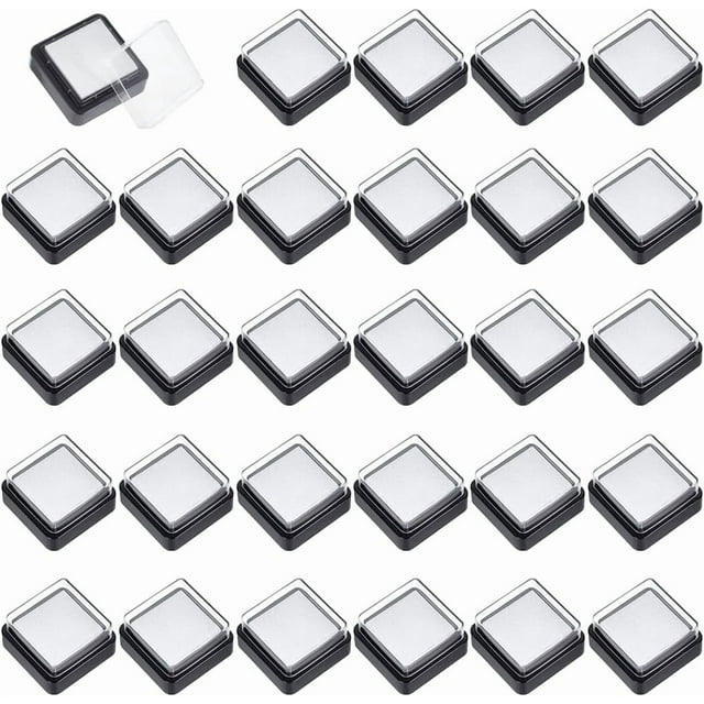30 Pcs Blank Ink Pad Empty Stamp Pad Empty DIY Ink Stamp Pad No Ink DIY Ink Blank DIY Ink Pads for Ink Refill DIY Painting Craft Scrapbooking Project 1.3x1.3 inch