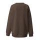 thumbnail image 3 of Gibobby Sudaderas de moda Sudadera sin capucha de manga larga con cuello Rojoondo y divertidas navideñas informales para mujer para la temporada de otoño e invierno (Café, M), 3 of 5