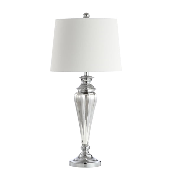 Safavieh Trent 30" Contemporary Metal Table Lamp, with White Shades