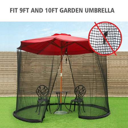 Gymax 9 10ft Umbrella Table Screen Cover Mosquito Bug Insect Net Outdoor Patio Netting Walmart Canada