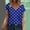 Blue, variant on Women's Short Sleeve Tops Plus Size Womens Tops Summer Dressy Printed T Shirts Plus Size Tops for Women Summer Work My Items
