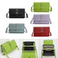 thumbnail image 2 of Fashion Crossbody Bag for Women Contrasting Color Shoulder Bag PU Leather Messenger Bag Phone Bag and Purses for Travel Red, 2 of 4