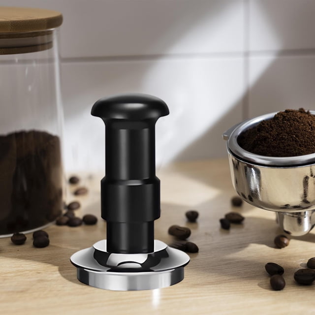 Tamper de espresso, Tamper de café, Tamper de resorte doble, Tamper de mano de espresso para restaurante de cocina, Accesorios para máquinas de espres 53 mm Macarena manipulación de espresso
