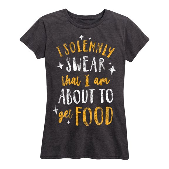 Instant Message - I Solemnly Swear Food - Women's Short Sleeve Graphic T-Shirt