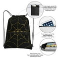 thumbnail image 3 of Naloa Golden Spider Web Drawstring Backpack String Bag Cinch Water Resistant for Gym Shopping Sport Yoga, 3 of 6