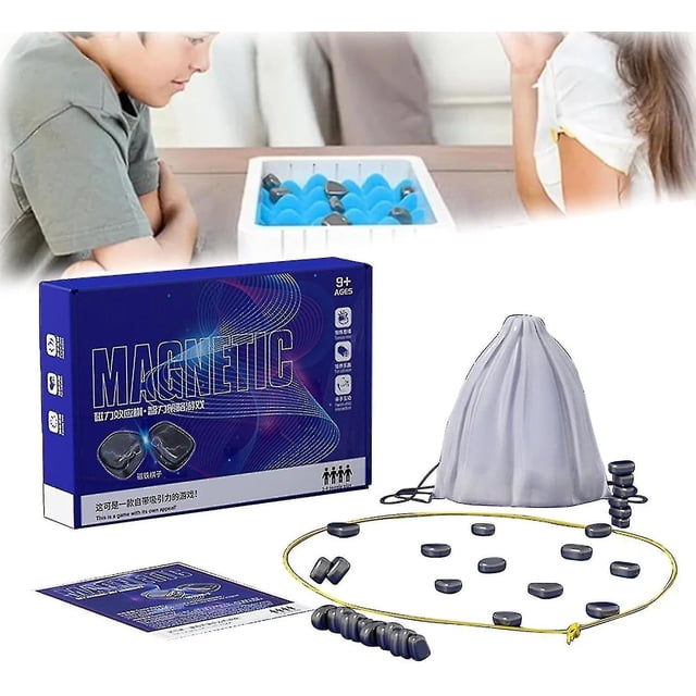 Juego de ajedrez, juego de mesa magnético 2023, divertido juego magnético de mesa con 20 imanes, juego de estrategia para niños y adultos, juegos de fiesta familiares