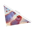 thumbnail image 3 of Naloa Heart Sky Bird Couple Dog Bandanas 1PC Washable Triangle Dog Scarfs Premium Durable Fabric, for Small Medium Large Dogs and Cats, 3 of 6