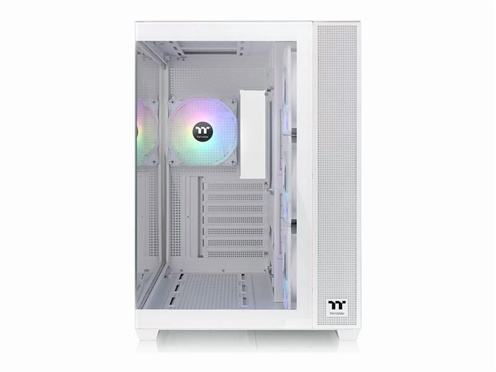 Thermaltake View 380 TG ARGB Snow Mid Tower Chassis (ca-1z2-00m6wn-00)