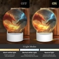 thumbnail image 3 of Balery Red And Blue Fire Dragon B Pattern Acrylic Night Light Gift with 3 Color ModesTouch-Sensitive LED Lamp Perfect Gift for Mother's Day, Birthday, or Christmas, 3 of 9