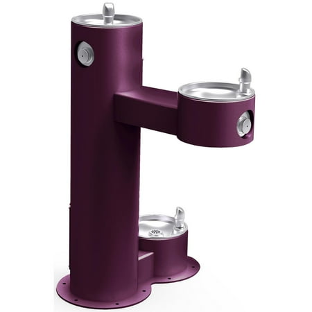 Outdoor Ftn Bi-Level + Pet Stn FR Purple