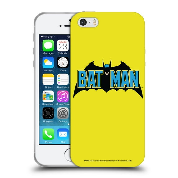 Head Case Designs Officially Licensed Batman DC Comics Logos Classic 2 Soft Gel Case Compatible with Apple iPhone 5 / 5s / iPhone SE 2016