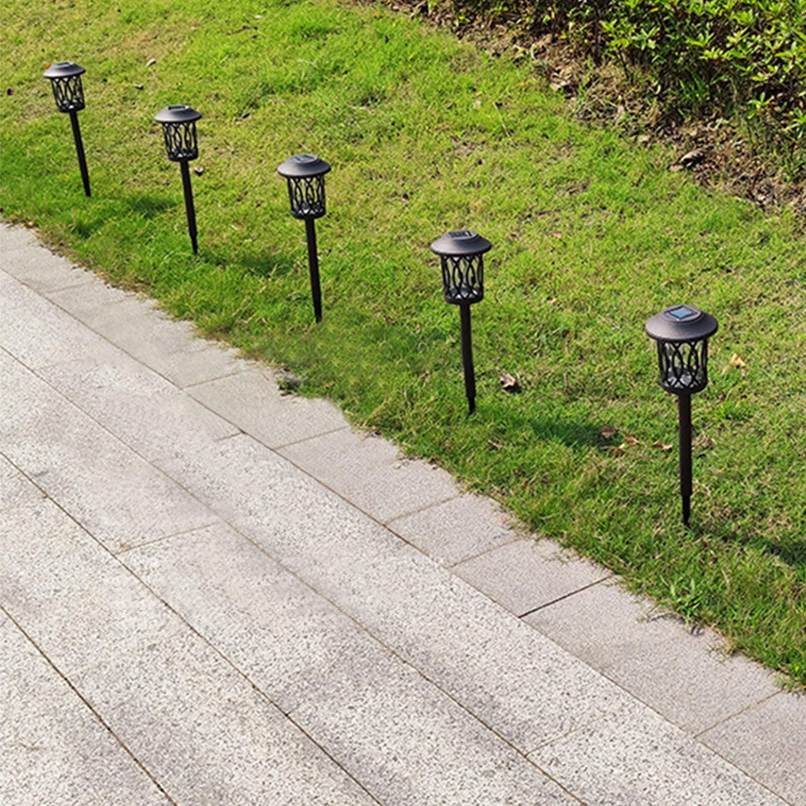 Specollect Clearance 5Pcs Solar Lights Outdoor,Waterproof Solar Powered Garden Yard Spot Solar Lights for Outside Landscape