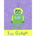 thumbnail image 1 of The Little Acorn Wall Art, Green Robot, 1 of 2