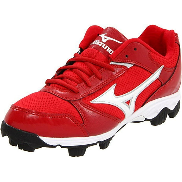 red molded cleats