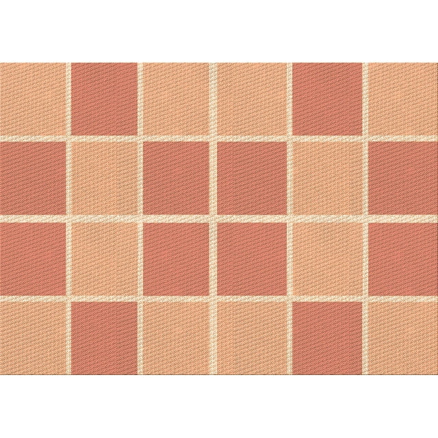 Ahgly Tapis Rectangulaire Lavable en Machine Intérieur Transitionnel Orange Vif, 3 Pieds x 5 Pieds