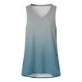 thumbnail image 4 of Fshinging Gradient Women's Tank Tops Summer Loose Casual V Neck Slim 2025 Sleeveless T Shirts Holiday Beach Camisoles, 4 of 4