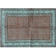 thumbnail image 1 of Ahgly Company Indoor Rectangle Persian Light Blue Traditional Area Rugs, 7' x 10', 1 of 4