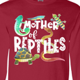 thumbnail image 4 of Inktastic Mother of Reptiles Cute Turtle, Lizards, Snake Long Sleeve T-Shirt, 4 of 5