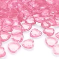 thumbnail image 2 of LYFJXX Fake ice Cubes, 1000 PCS Acrylic Vase Fillers Ice Rocks,4 * 12 mm Diamonds Gems for Photography, Props Decoration for Wedding Decor (Pink Heart-Shaped), 2 of 5