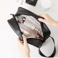 thumbnail image 5 of Clear Travel Toiletry Bag With Handle Strap, Njjex 1 Pack Travel Makeup Cosmetic Bag for Women Men, Carry on Airport Airline Compliant Bag -Black, 5 of 9