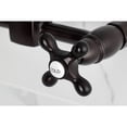 thumbnail image 4 of Kingston Brass KS2445AX Heritage Double-Handle Wall-Mount Bridge Kitchen Faucet, Oil Rubbed Bronze, 4 of 7