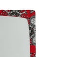 thumbnail image 2 of Ambesonne Mandala Fitted Sheet, Doodle Mandala Flower Art, Queen Size, Scarlet White Black, 2 of 2