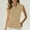Khaki, variant on Women's Summer Sports Breathable Mesh Tank Top Zipper T-shirt Baseball Sports Shirt Top