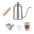 thumbnail image 2 of Juego de tetera Macarena con boquilla de cuello de cisne largo acero inoxidable para café vertido, 2 of 8