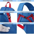 thumbnail image 7 of Toddler Backpack for 2-6 Years womens womens: 900D Polyester womens Backpack with Chest Strap & Reflective Strips - Water Resistant Prewomen Bag for Daycare, women & Travel-Red, 7 of 7