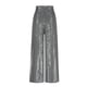 thumbnail image 5 of Umfun - Vestidos formales para mujer, fiesta de noche, lentejuelas, pantalones holgados acampanados, moda elegante, pantalones de cintura alta, pierna ancha, color plateado, L, 5 of 5