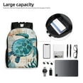 thumbnail image 6 of Cauagu Watercolor Sea Turtle Print Backpacks,Travel Daypack Casual Laptop Backpack Bookbag Fits 15 Inch Computer for Men Women, 6 of 8
